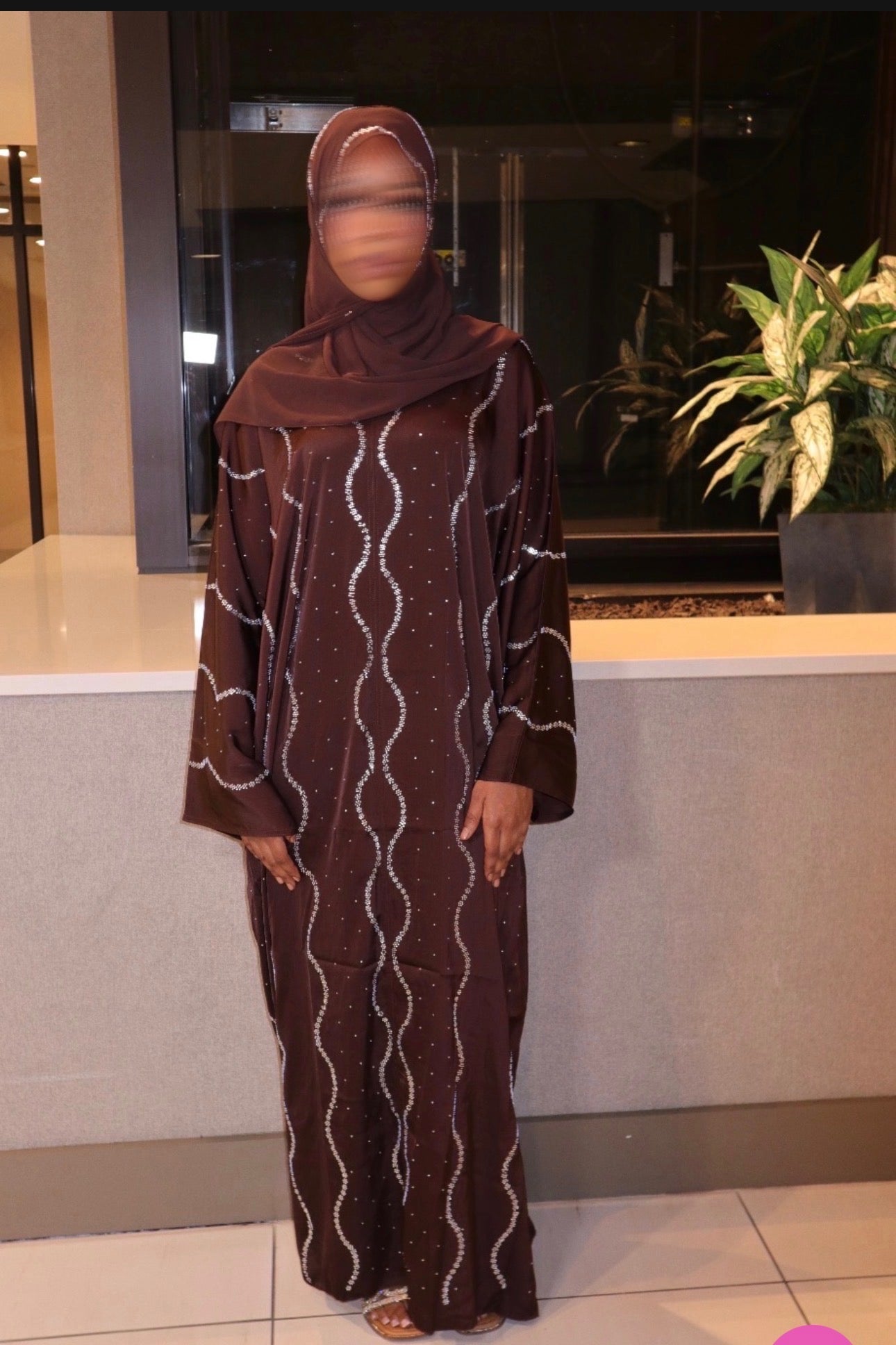 Arwa Swirl  Abaya